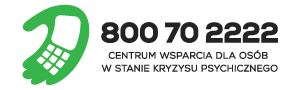 logotyp Linii wsparcia i numer telefonu 800 70 2222